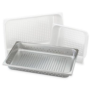 SS tray with hole for steaming cart